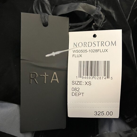 RtA Womens Harlan Pilot Pants XS Flux Black Faux Patent Leather Glossy NWT $325 - Picture 14 of 16